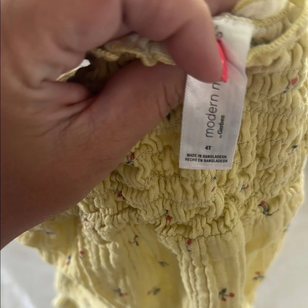 Gerber Yellow‎ Jumpsuit with Smocked Detailing